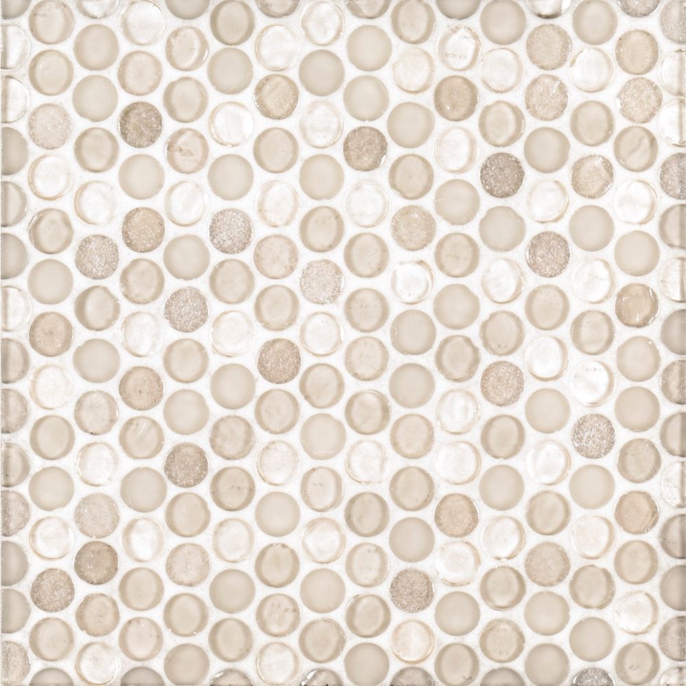 3/4" Penny Round Mosaic 11.125" x 11.875"