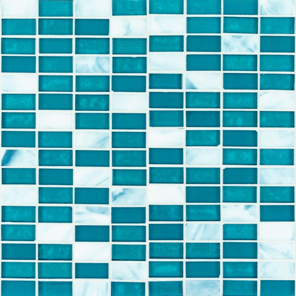 5/8" Stack Brick Blend Mosaic 12.25" x 12.25"