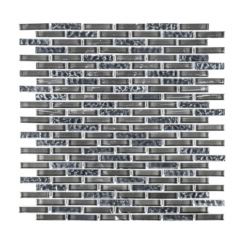 Glisten Mosaic 10.125" x 11.25" Titanium Straight Shot