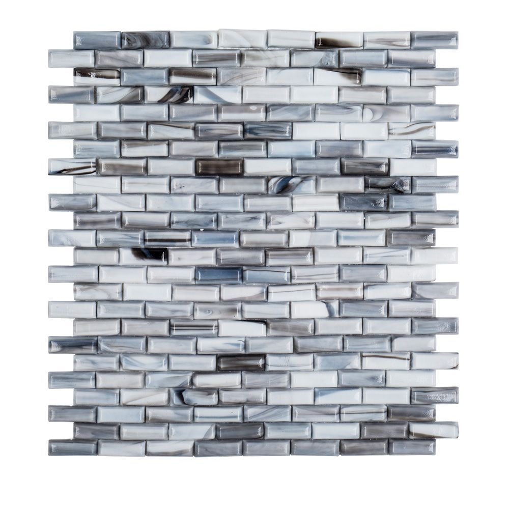 Industrie Glass Mosaic 10.875" x 12.25" Nitrogen Straight Shot