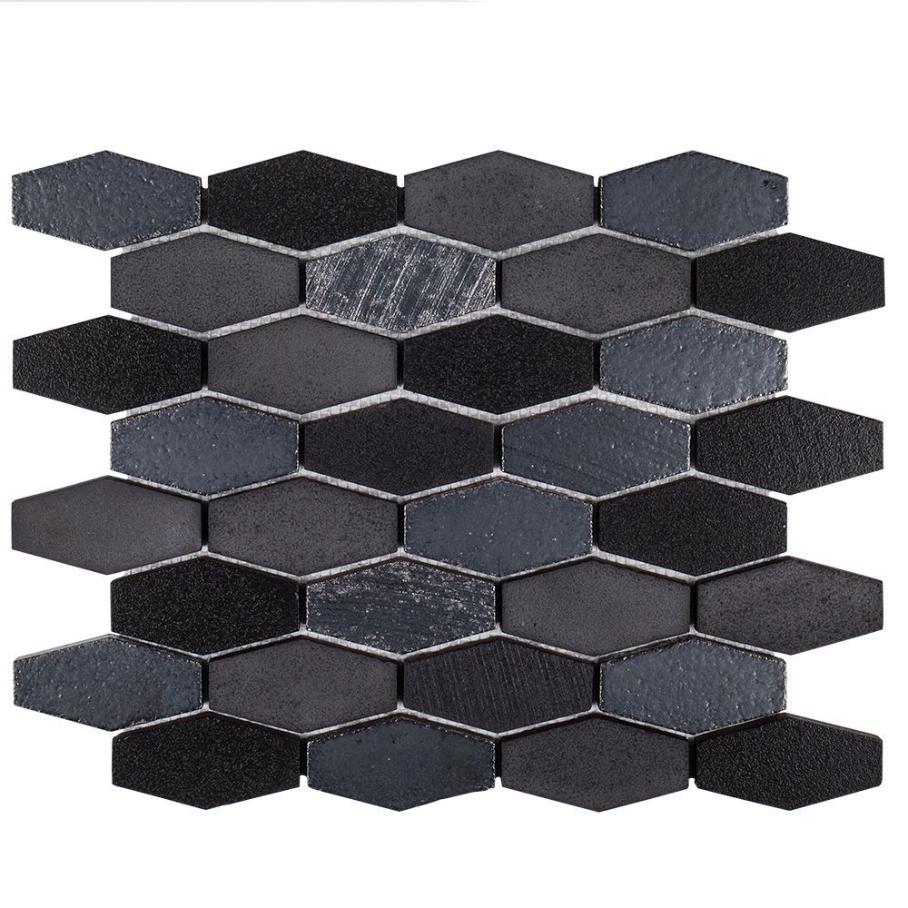 Elongated Hex Mosaic 10.625" x 12.125" Cast Iron Straight Shot