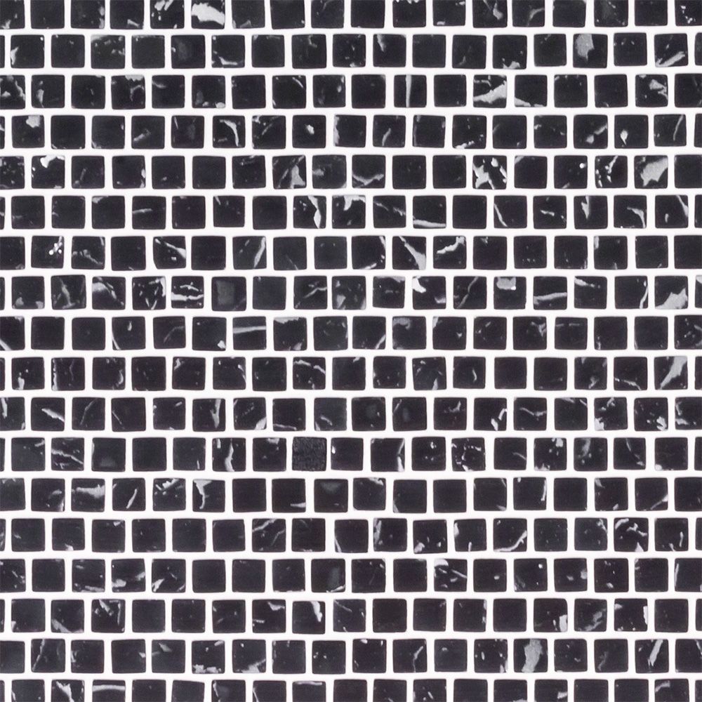 Bulletin Mosaic 11.5" x 11.5" Marbled Black Straight Shot