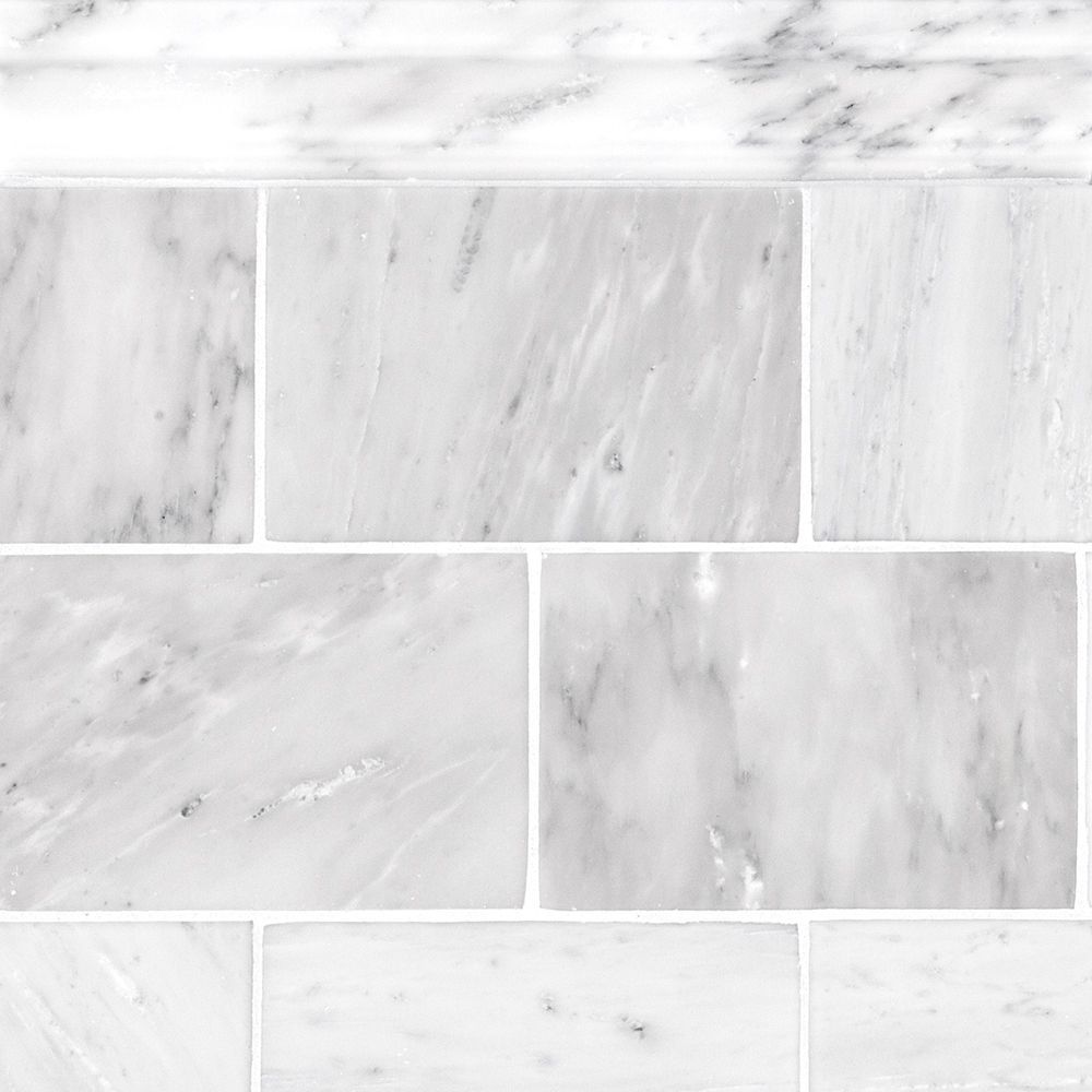 Field Tile 4" x 6" 4" x 6" Classic Statuario Straight Shot