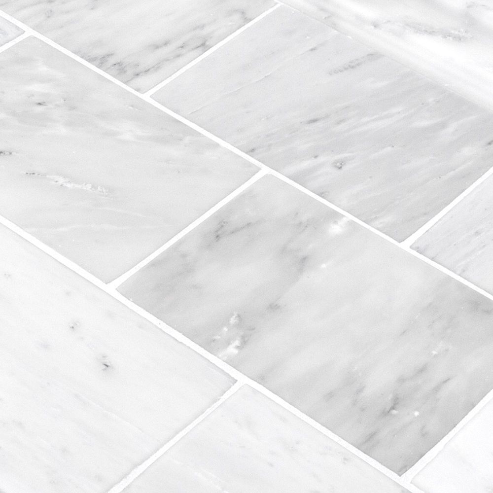 Field Tile 4" x 6" 4" x 6" Classic Statuario Straight Shot