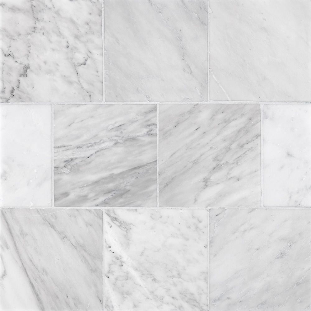 Field Tile 6" x 6" 6" x 6" Classic Statuario Straight Shot