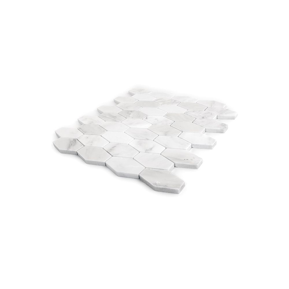 Coit Nouveau Mosaic 11.375" x 12.125" White Straight Shot