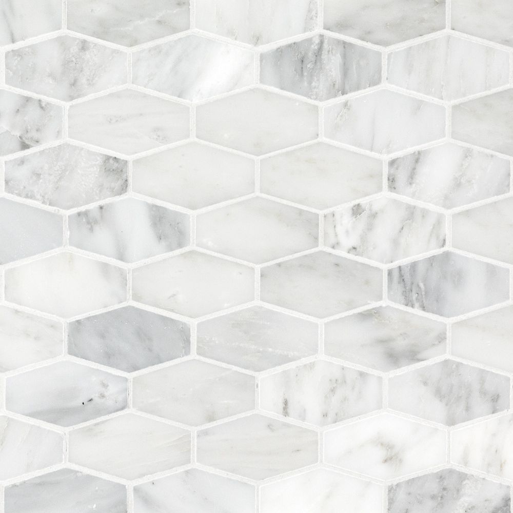 Coit Nouveau Mosaic 11.375" x 12.125" White Straight Shot