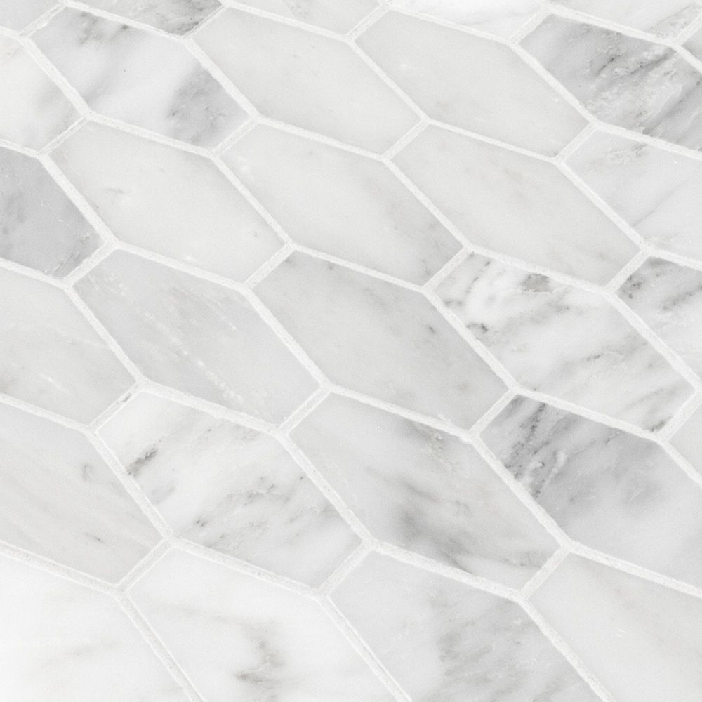 Coit Nouveau Mosaic 11.375" x 12.125" White Straight Shot