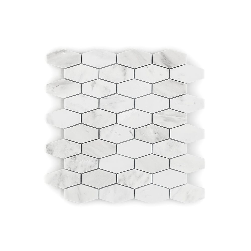 Coit Nouveau Mosaic 11.375" x 12.125" White Straight Shot