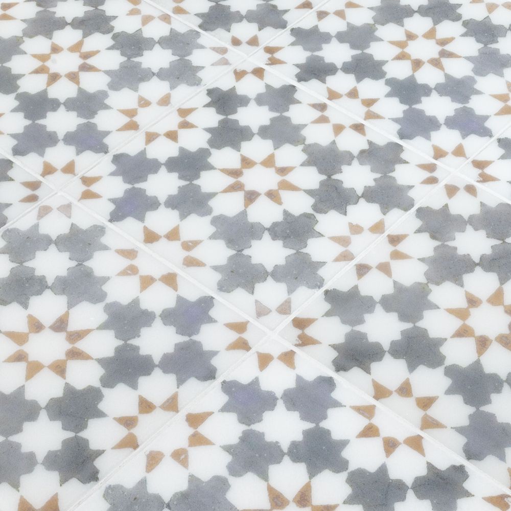 Mediterranean Manor Field Tile 6" x 6" 6" x 6" Classic Statuario Straight Shot