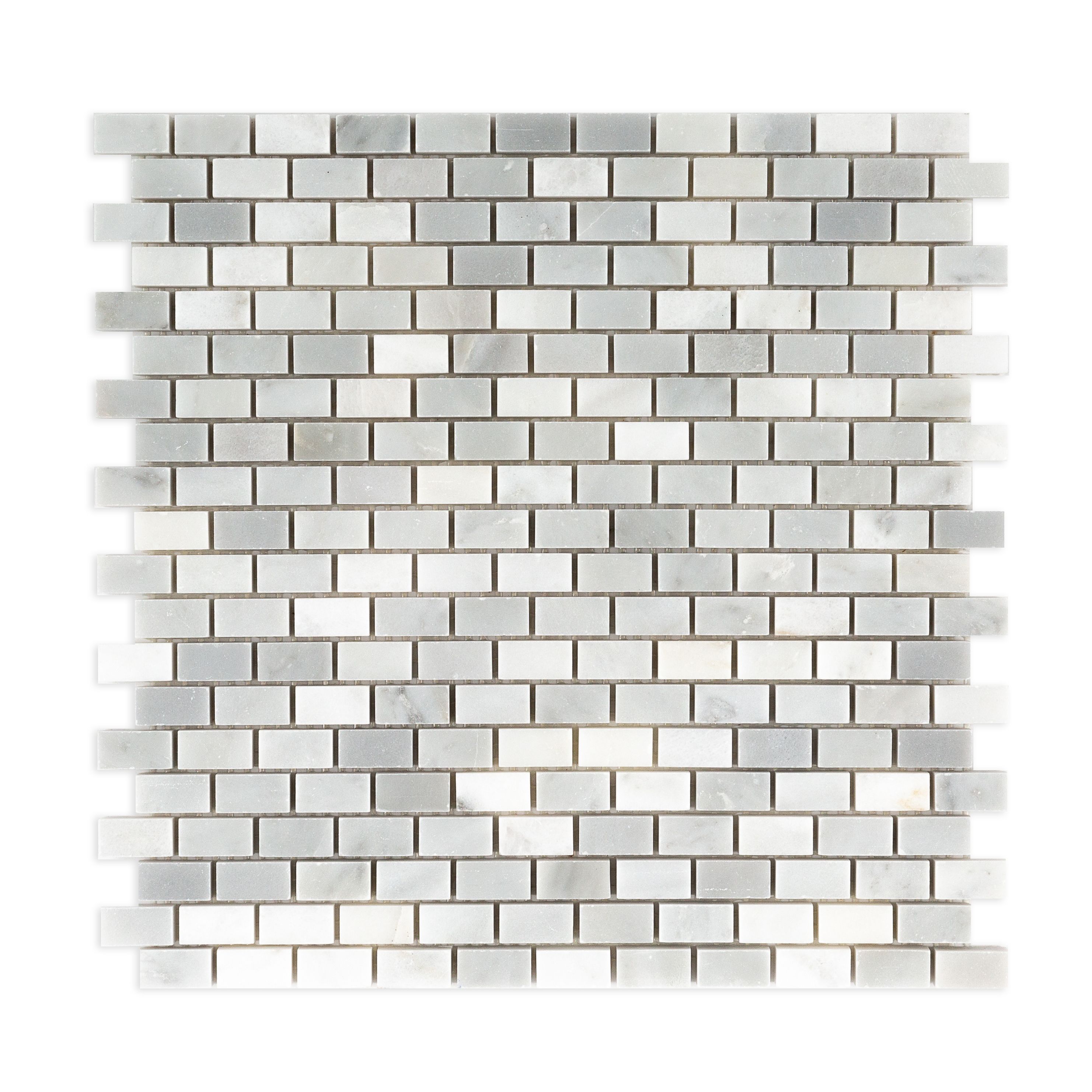 Madison Mosaic 12" x 12" Chelsea Grey Straight Shot