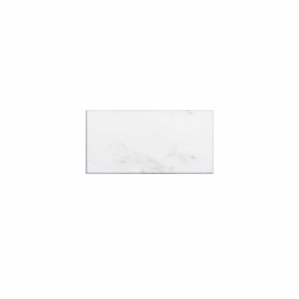 Beveled Field Tile 3" x 6" 3" x 6" Wall Street White Straight Shot