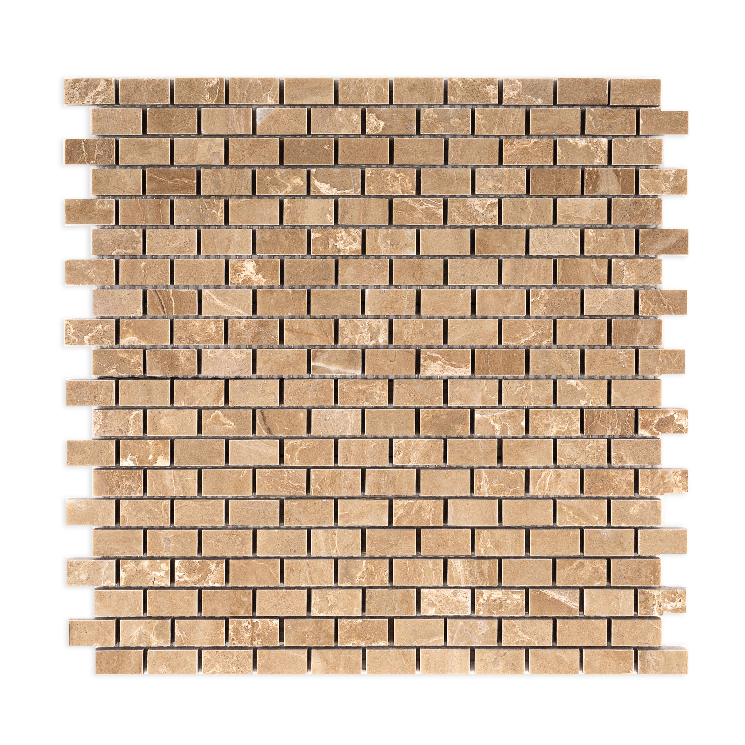 Madison Mosaic 12" x 12" Empire Beige Straight Shot