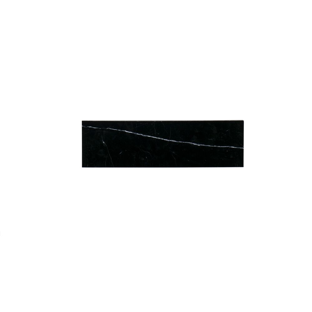 Field Tile 3" x 10" 3" x 10" Nero Marquina Straight Shot