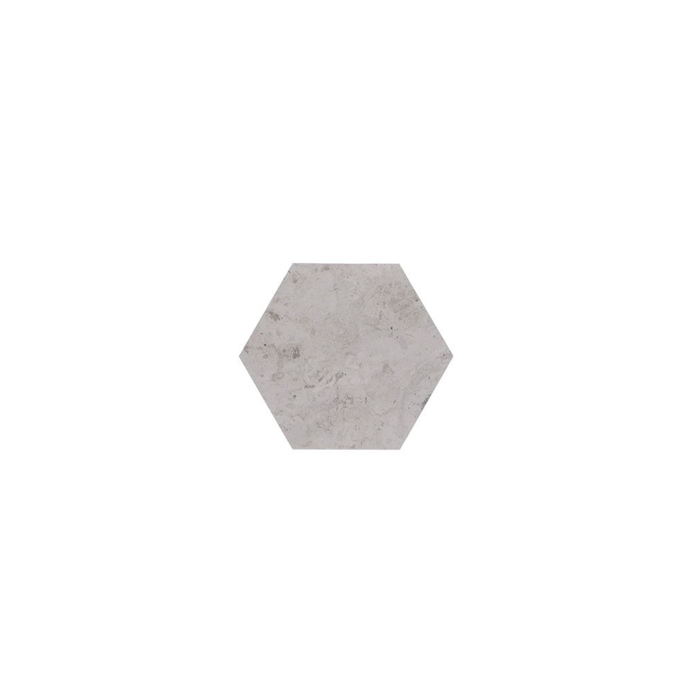 Hexagon Field Tile 5.125" x 6" 5.125" x 6" Tunisian Grey Straight Shot