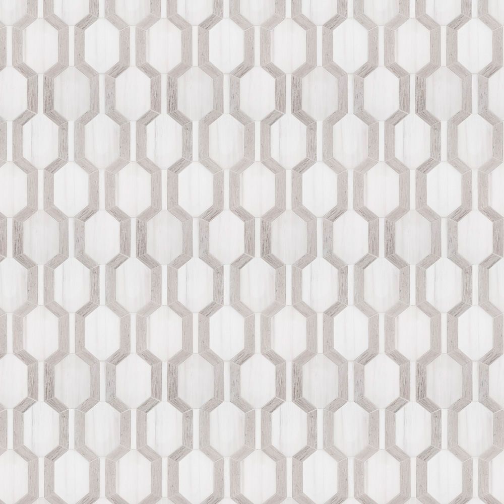 Montgomery Mosaic 10" x 13" Beige Straight Shot