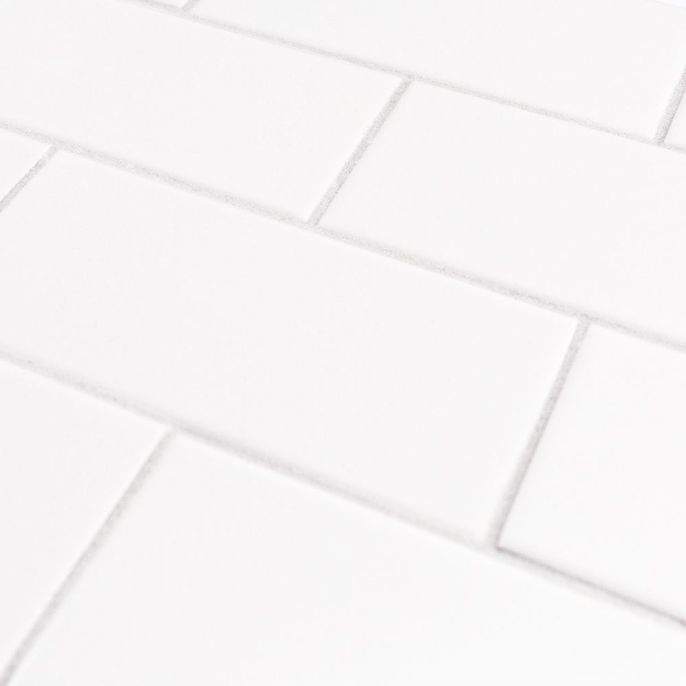 Field Tile 3" x 6" 3" x 6" Matte Starry White Straight Shot