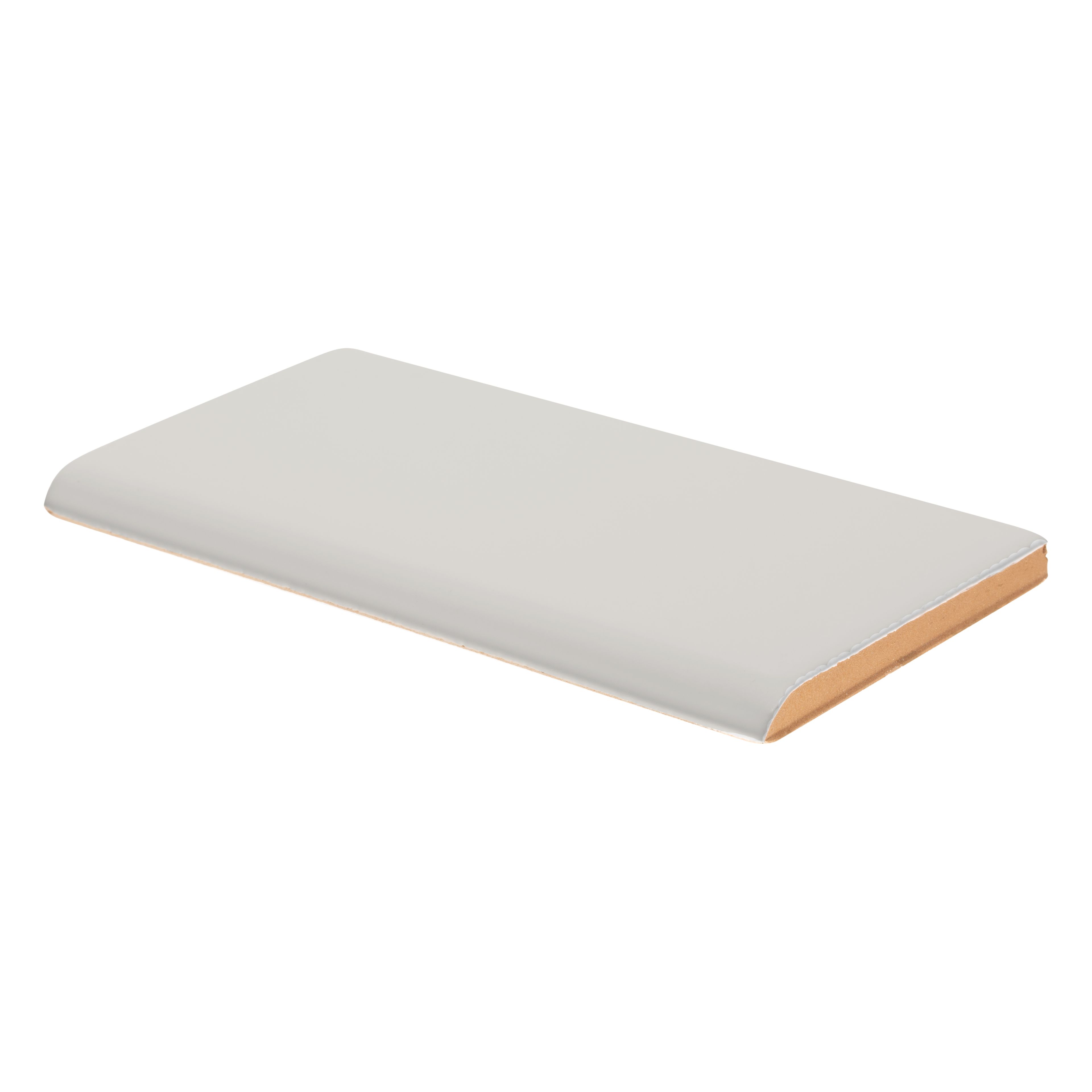 Single Bullnose 3" x 6" 3" x 6" Matte Mountain Mist Straight Shot