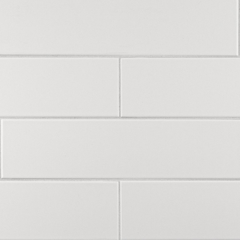 Field Tile 3" x 12" 3" x 12" Matte Starry White Straight Shot