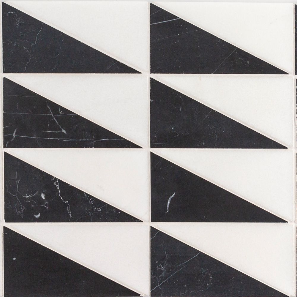 Black Tie Mosaic 11.875" x 12" Tuxedo Straight Shot