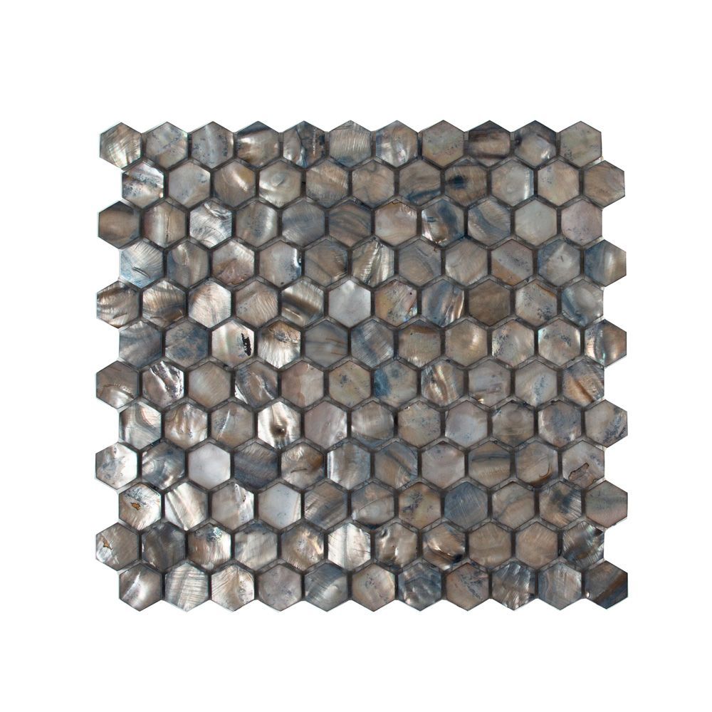 Matinee Mosaic 11" x 11.625" Silver Screen Straight Shot