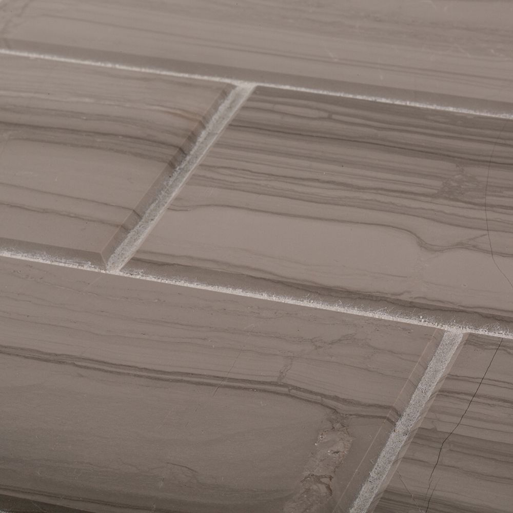 Beveled Field Tile 3" x 6" 3" x 6" Transitional Taupe Straight Shot