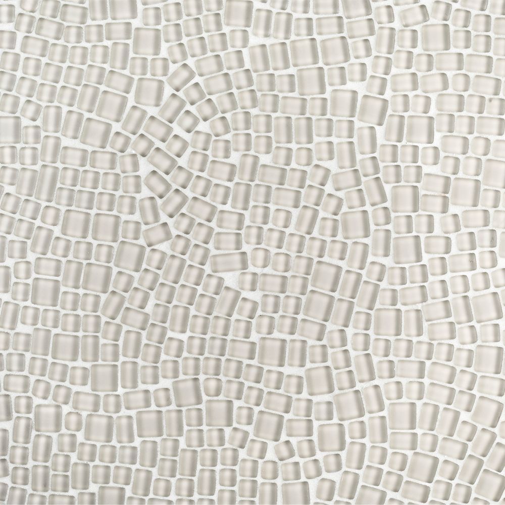 Pebble Mosaic 12" x 12" Palm Straight Shot