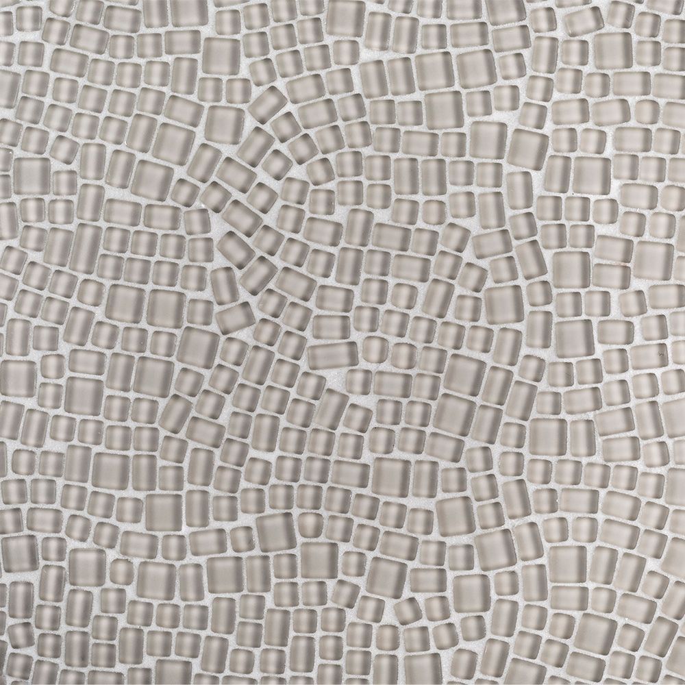 Pebble Mosaic 12" x 12" Coconut Straight Shot