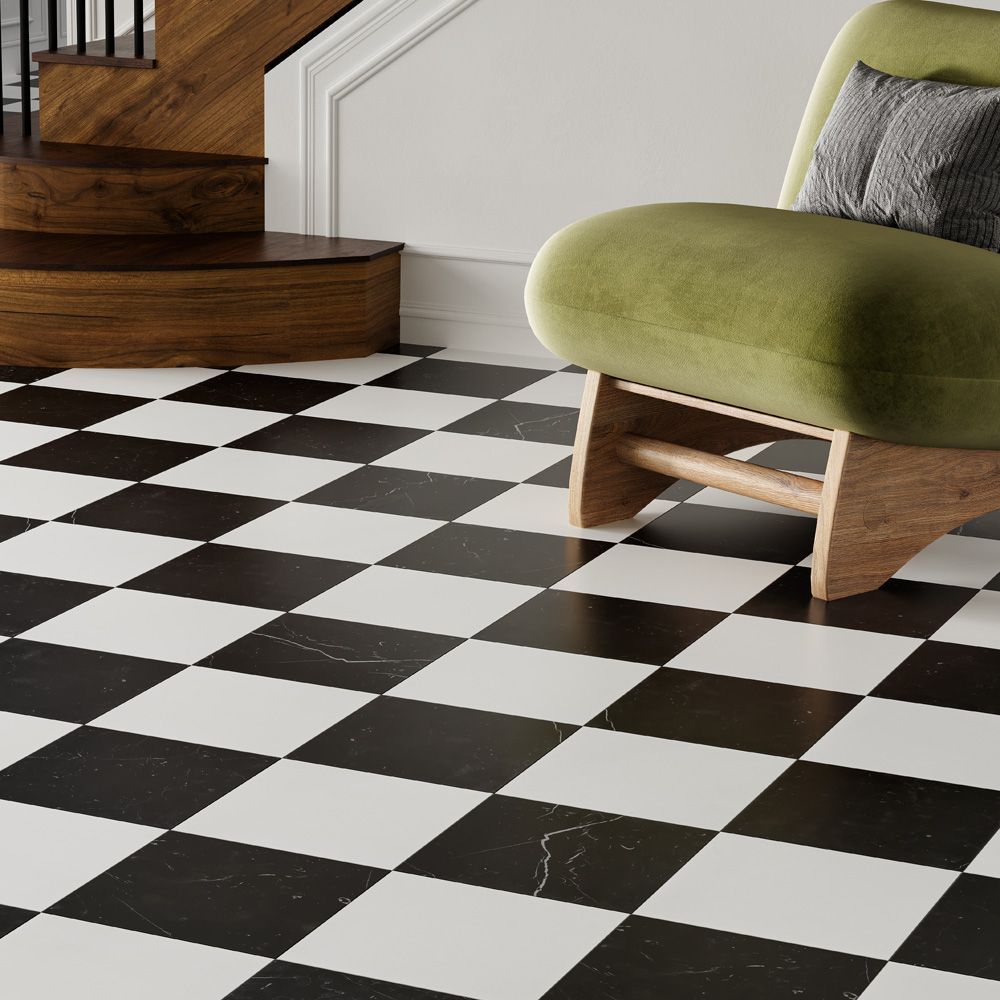 Field Tile 12" x 12" 12" x 12" Thassos Straight Shot