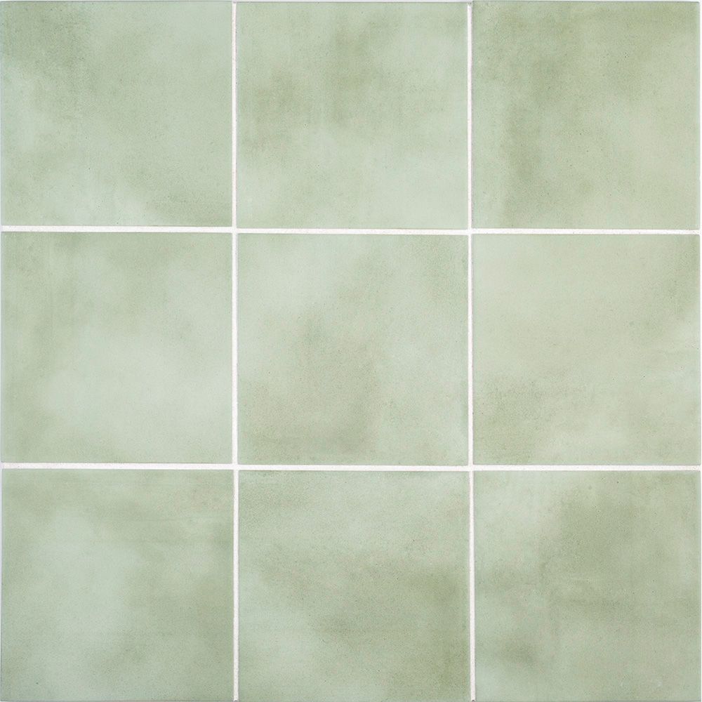 Acquerello Field Tile 6" x 6" 6" x 6" Giardino Straight Shot