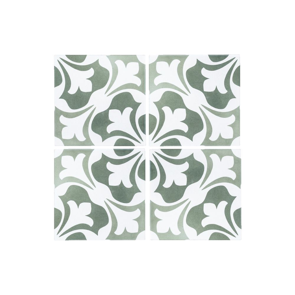 Acquerello Florence Field Tile 6" x 6" 6" x 6" Giardino Straight Shot