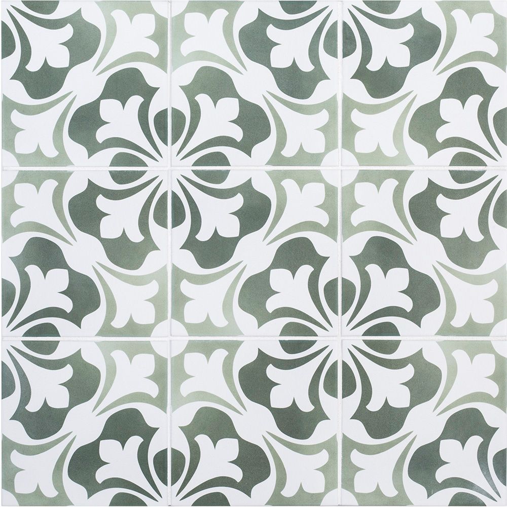 Acquerello Florence Field Tile 6" x 6" 6" x 6" Giardino Straight Shot