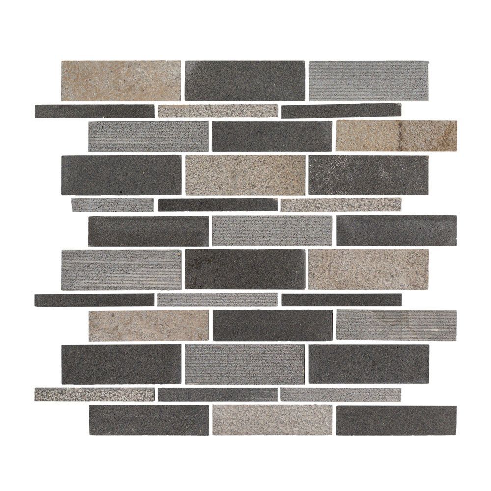 Boulder Mosaic 10.5" x 10.75" Grey Blend Straight Shot