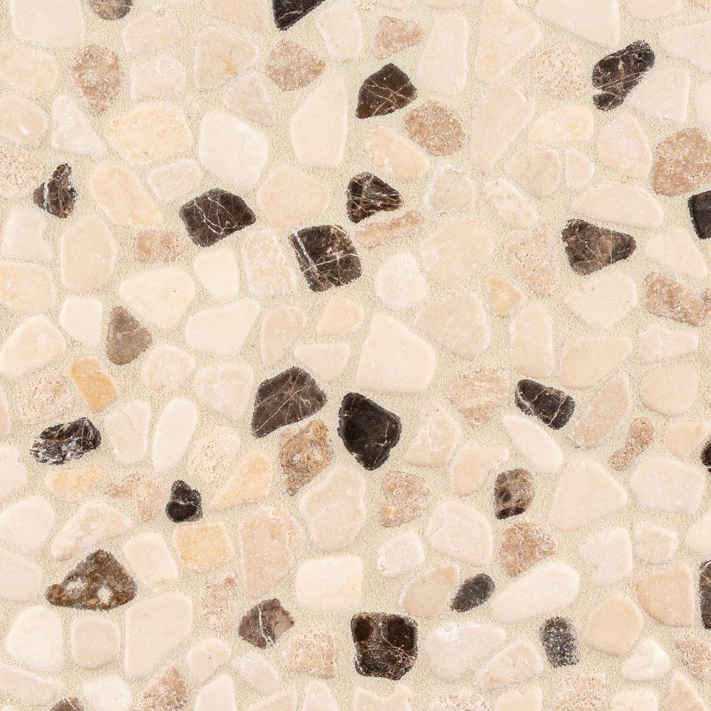 Coco Canvas Mosaic 11.5" x 11.5" Brown Straight Shot