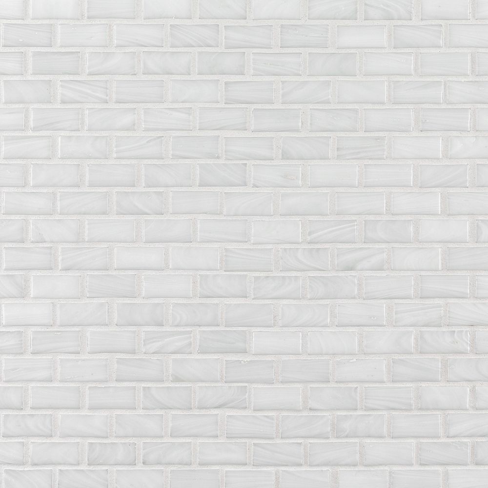 Snowpack Mosaic 11.5" x 11.5" White Straight Shot