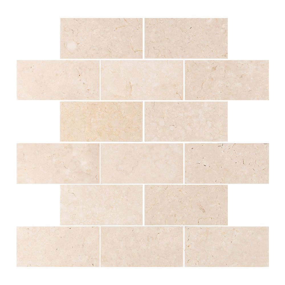 Field Tile 3" x 6" 3" x 6" Marfil Straight Shot