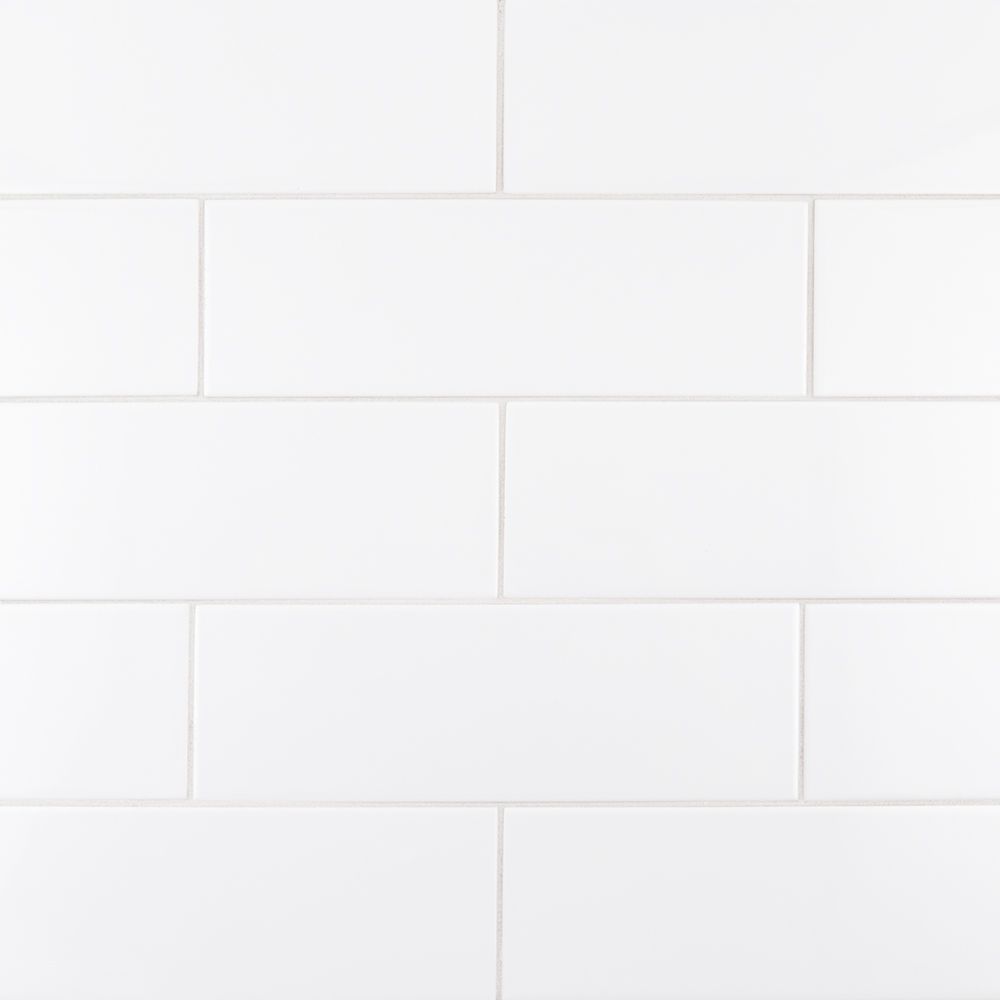 Field Tile 4" x 12" 4" x 12" White Straight Shot