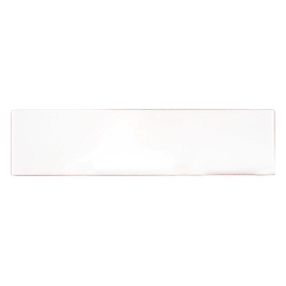 Single Bullnose 4" x 16" 4" x 16" White Straight Shot