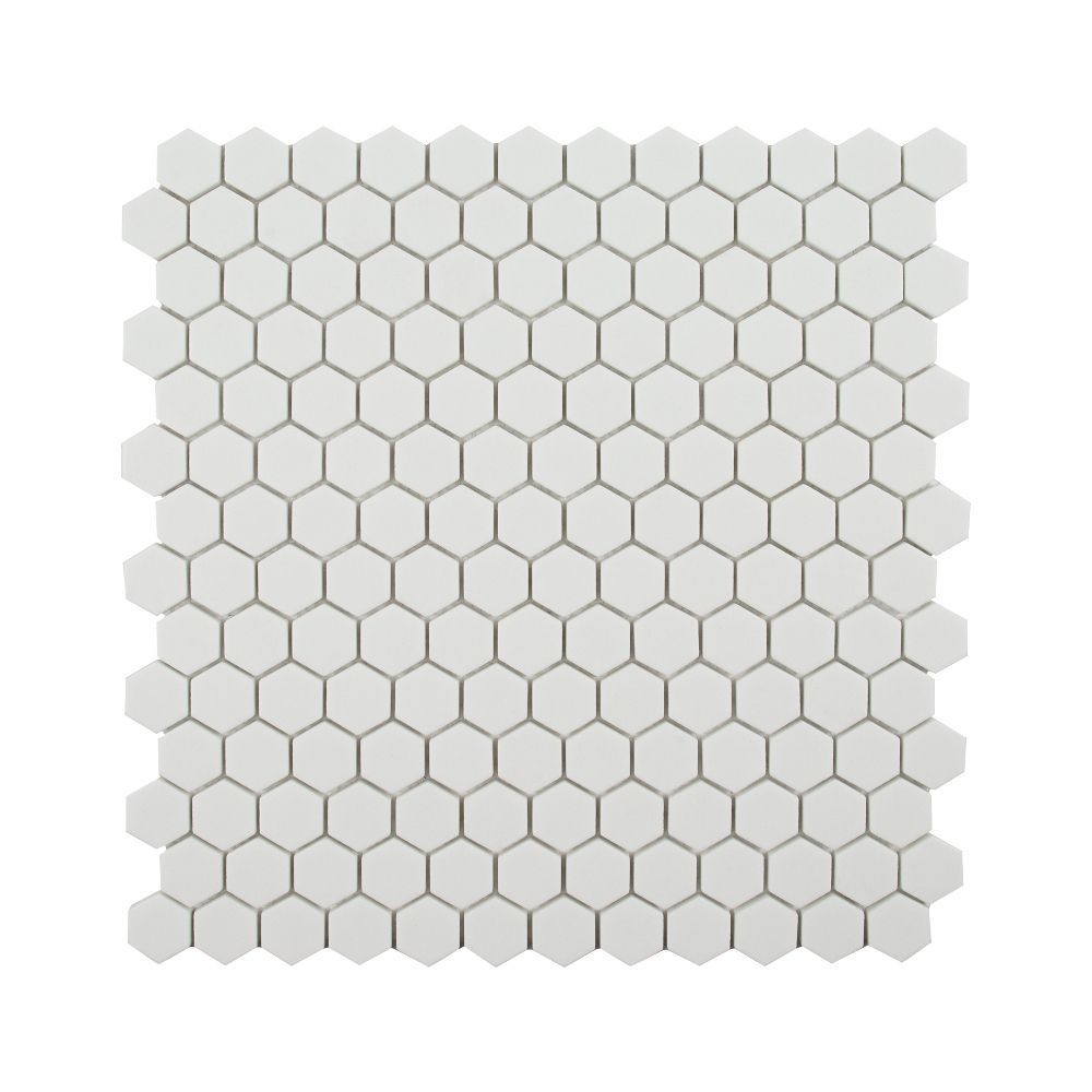Strut Mosaic 11.375" x 11.625" White Straight Shot