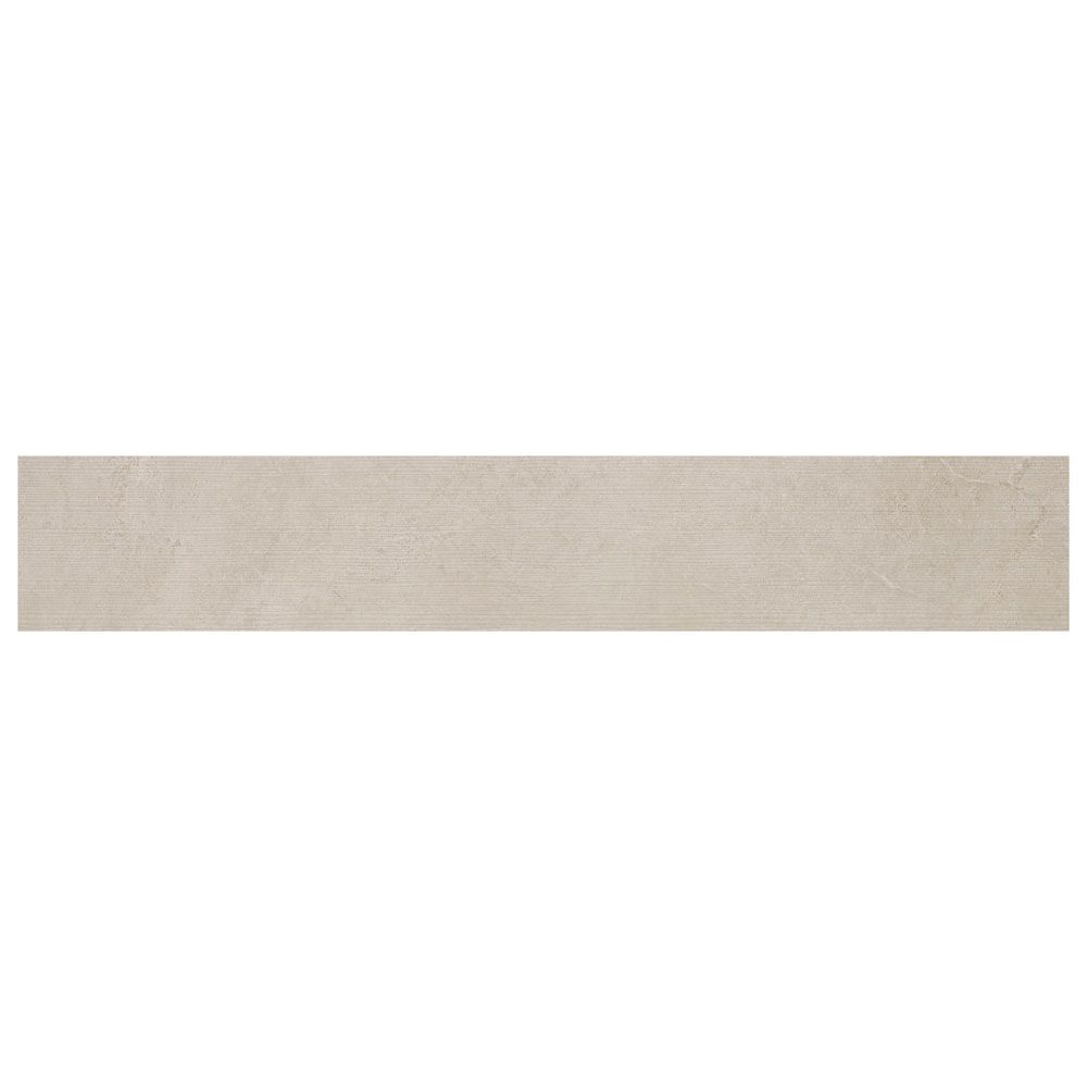 Field Tile 8" x 48" Serene Contour 7.75" x 46.875" Taupe Straight Shot