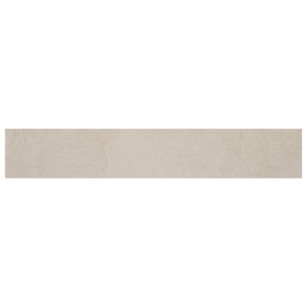 Field Tile 8" x 48" Serene Contour 7.75" x 46.875" Taupe Straight Shot