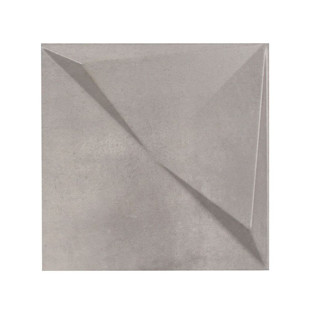 Field Tile 8"x8" Natural Sculpt 7.6875" x 7.6875" Grey Straight Shot