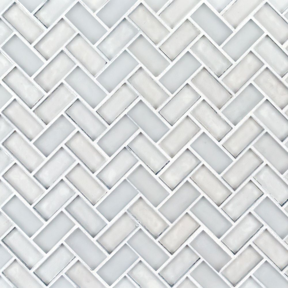 5/8" Herringbone Mosaic 10.625" x 11" Auckland Straight Shot