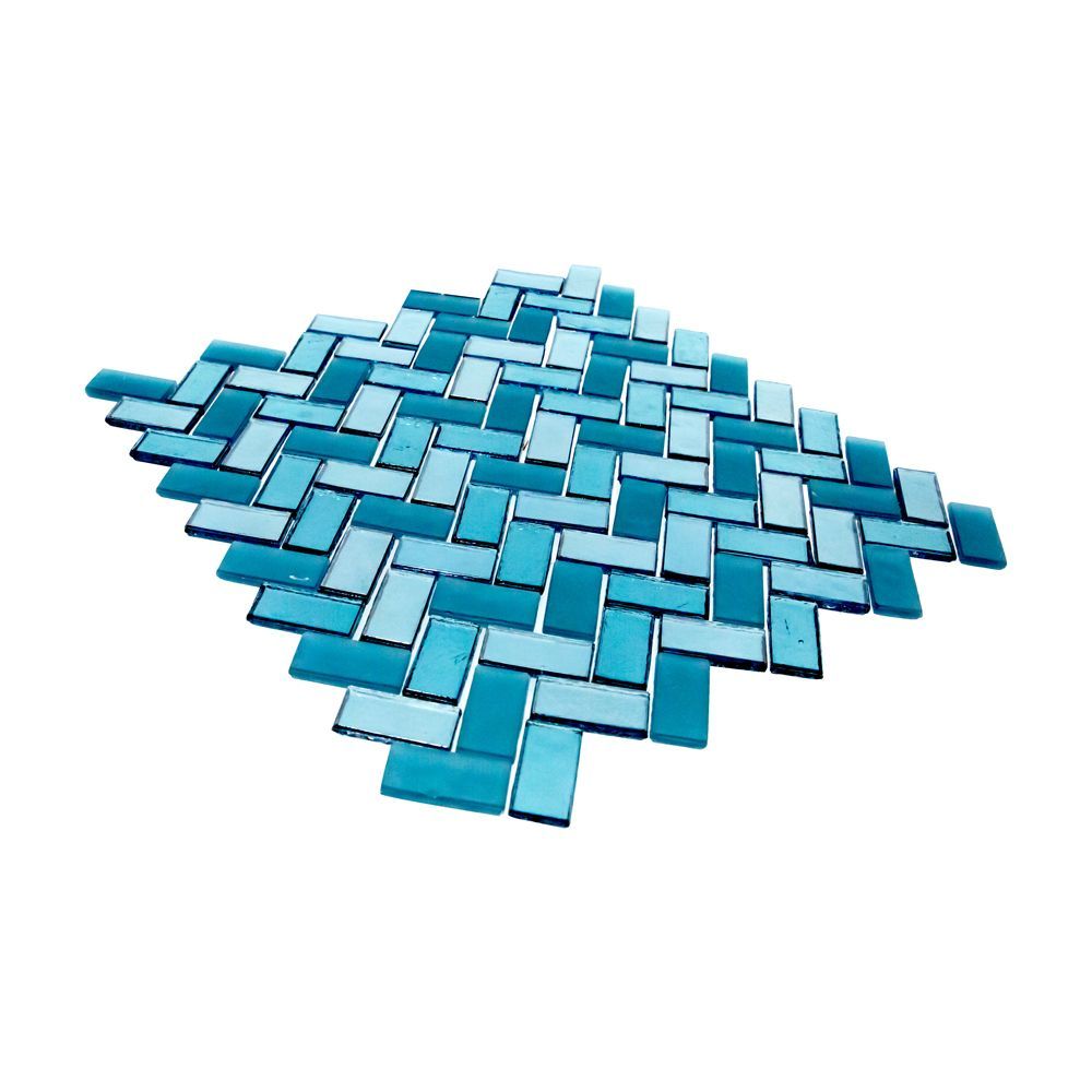 5/8" Herringbone Mosaic 10.625" x 11" Kotor Straight Shot