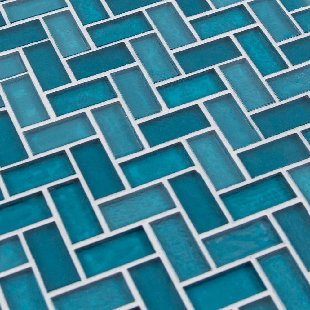 5/8" Herringbone Mosaic 10.625" x 11" Kotor Straight Shot