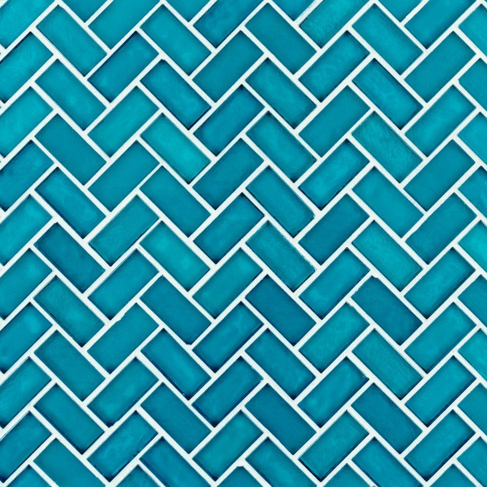 5/8" Herringbone Mosaic 10.625" x 11" Kotor Straight Shot