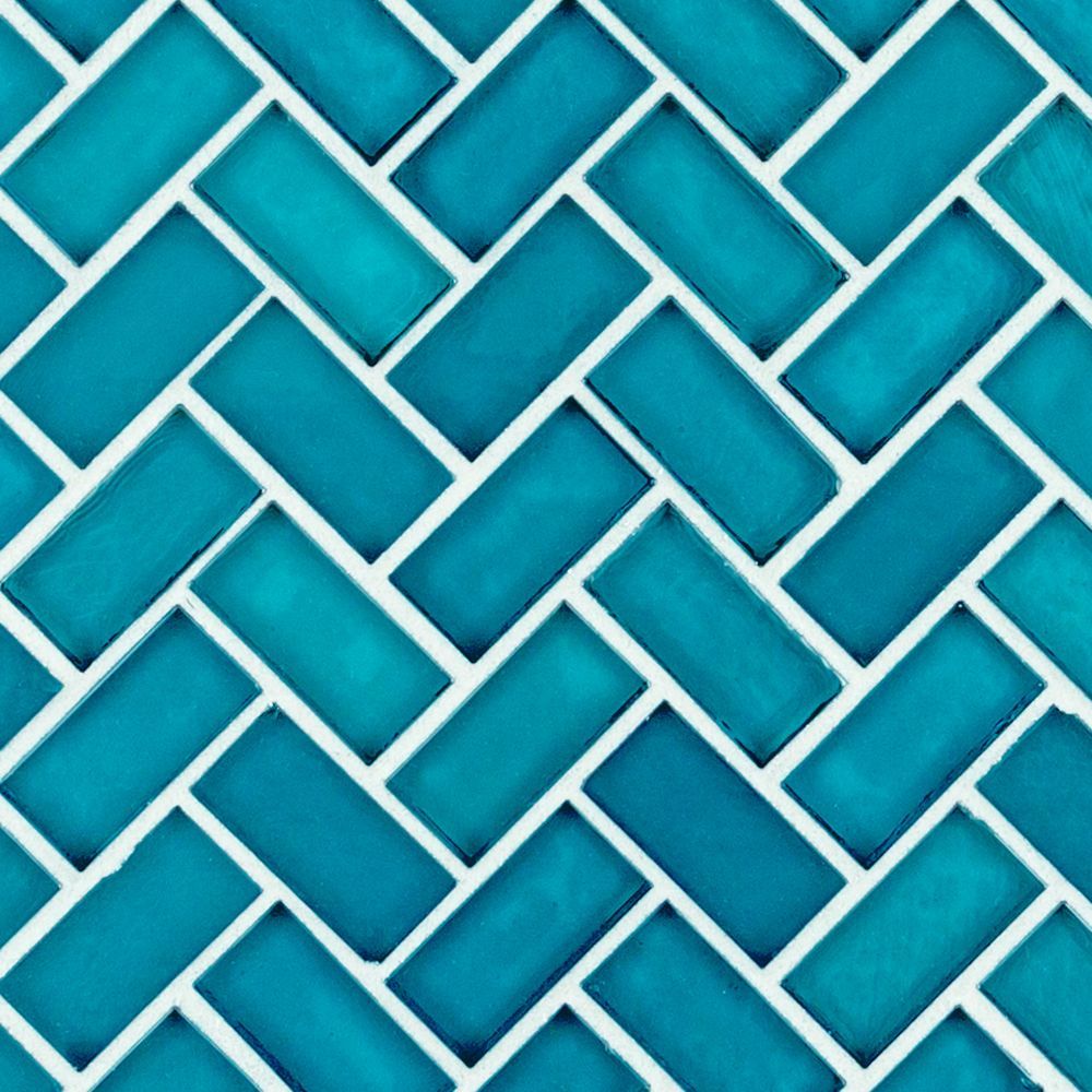 5/8" Herringbone Border Mosaic 5.875" x 10.625" Kotor Straight Shot