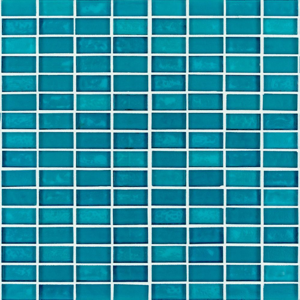5/8" Stack Brick Mosaic 12.25" x 12.255" Kotor Straight Shot