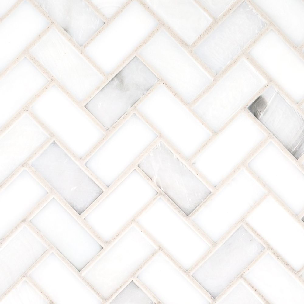 5/8" Herringbone Border Blend Mosaic 5.875" x 10.625" Neko Straight Shot