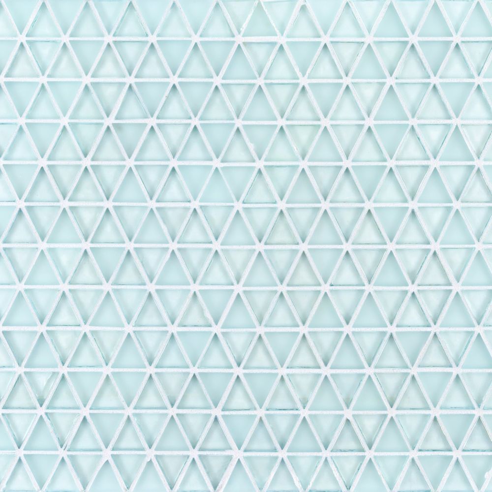 7/8" Triangle Mosaic 12" x 12.875" Mo'orea Straight Shot